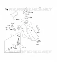 RESERVOIR CARBURANT pour Kawasaki KLX300R