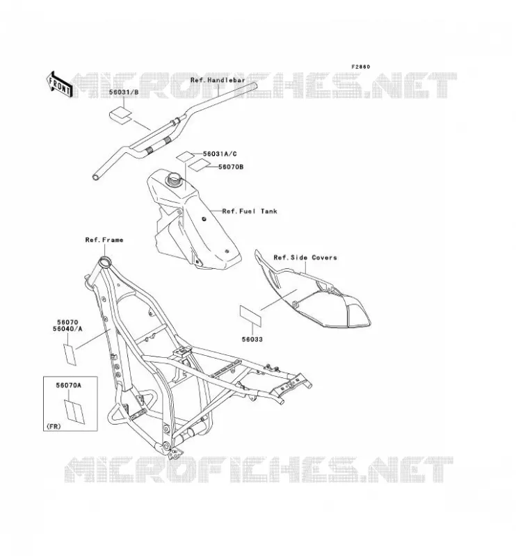 LABEL Kawasaki TOUT-TERRAIN 300 2003 KLX300R  KLX300-A8