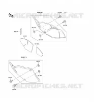 CACHE LAT&Eacute;RAL pour Kawasaki KLX300R