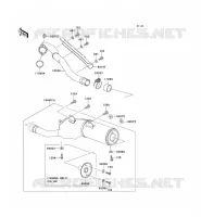 &Eacute;CHAPPEMENT pour Kawasaki KLX300R