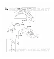 GARDE BOUE pour Kawasaki KLX300R