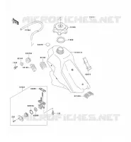 RESERVOIR CARBURANT pour Kawasaki KLX300R
