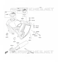 RESERVOIR CARBURANT pour Kawasaki KLX400SR