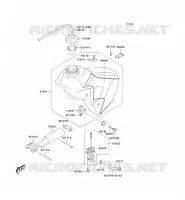 RESERVOIR CARBURANT pour Kawasaki KLX400R