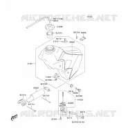 RESERVOIR CARBURANT pour Kawasaki KLX400R