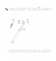BEQUILLES pour Kawasaki KLX650R