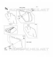 CACHE LAT&Eacute;RAL pour Kawasaki KLX650R