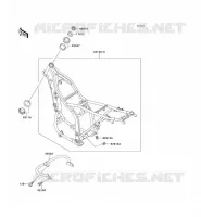 CH&Acirc;SSIS pour Kawasaki KLX650R