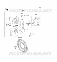 FREIN AVANT pour Kawasaki KLX650R
