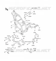 PIECE DE CADRE (COUVERTURE) pour Kawasaki KLX650R