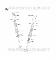 SOUPAPE pour Kawasaki KLX650R