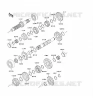 TRANSMISSION pour Kawasaki KLX650R