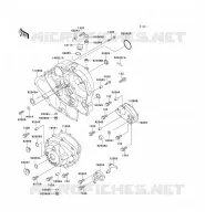 COUVERCLES MOTEUR pour Kawasaki KLX650R