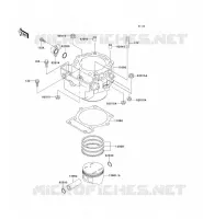 CYLINDRE/PISTON pour Kawasaki KLX650R