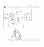 FREIN AVANT pour Kawasaki KLX650R