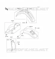 GARDE BOUE pour Kawasaki KLX650R