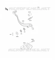 PEDALE DE FREIN pour Kawasaki KLX650R