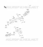 REPOSE PIED pour Kawasaki KLX650R