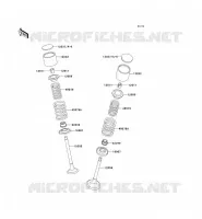 SOUPAPE pour Kawasaki KLX650R