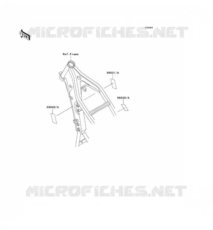 LABEL Kawasaki TOUT-TERRAIN 650 1995 KLX650R  KLX650-A3