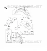 GARDE BOUE pour Kawasaki KLX650