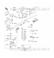 GUIDON pour Kawasaki KLX650