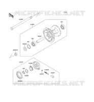 MOYEU AVANT pour Kawasaki KLX650