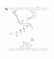 PEDALE DE FREIN pour Kawasaki KLX650