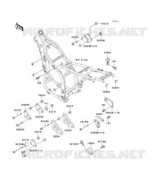 PIECE DE CADRE (COUVERTURE) pour Kawasaki KLX650