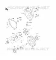 POMPE &Agrave; EAU pour Kawasaki KLX650