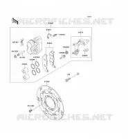 FREIN AVANT pour Kawasaki KLX650