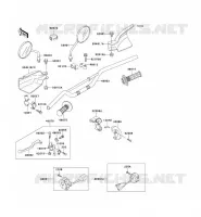 GUIDON pour Kawasaki KLX650