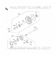 MOYEU AVANT pour Kawasaki KLX650