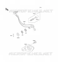 PEDALE DE FREIN pour Kawasaki KLX650