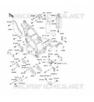 PIECE DE CADRE (COUVERTURE) pour Kawasaki KLX650