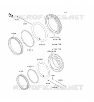 ROUE/PNEUS pour Kawasaki KLX650