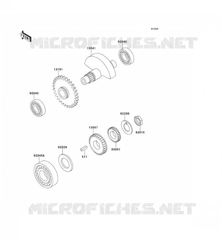 BALANCIER Kawasaki TOUT-TERRAIN 650 1994 KLX650  KLX650-C2