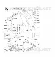 RESERVOIR CARBURANT pour Kawasaki KLX650