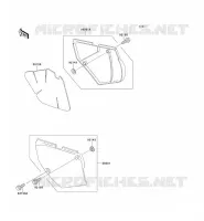 CACHE LAT&Eacute;RAL pour Kawasaki KLX650