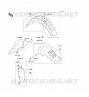 GARDE BOUE pour Kawasaki KLX650