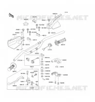 GUIDON pour Kawasaki KLX650