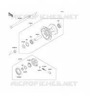 MOYEU AVANT pour Kawasaki KLX650