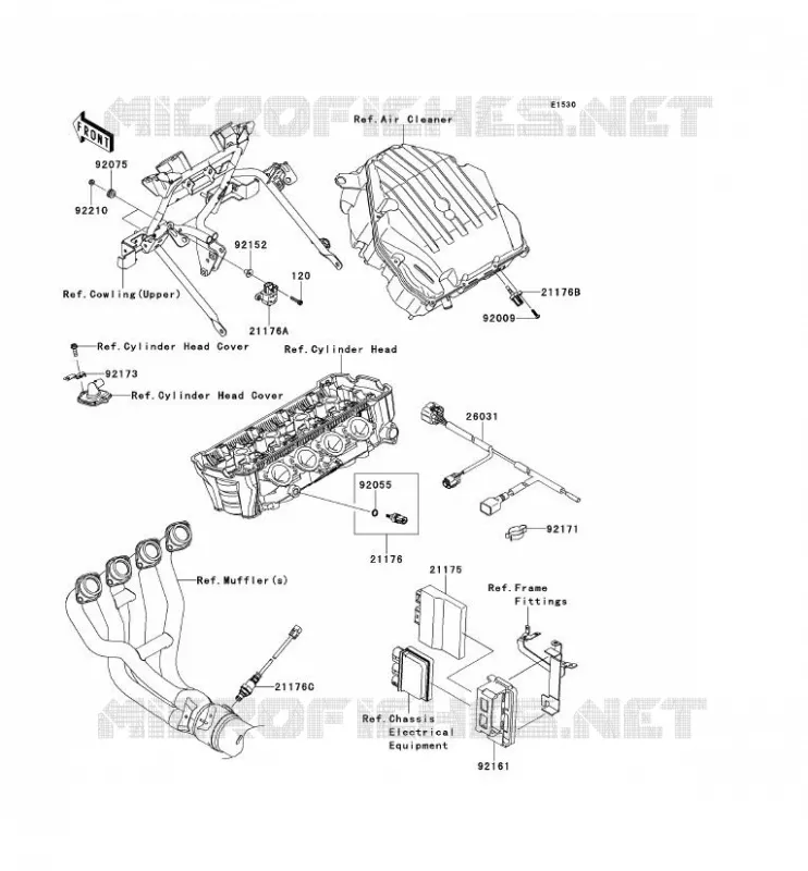 INJECTION CARBURANT Kawasaki MOTOS 1000 2012 VERSYS 1000  KLZ1000ACF
