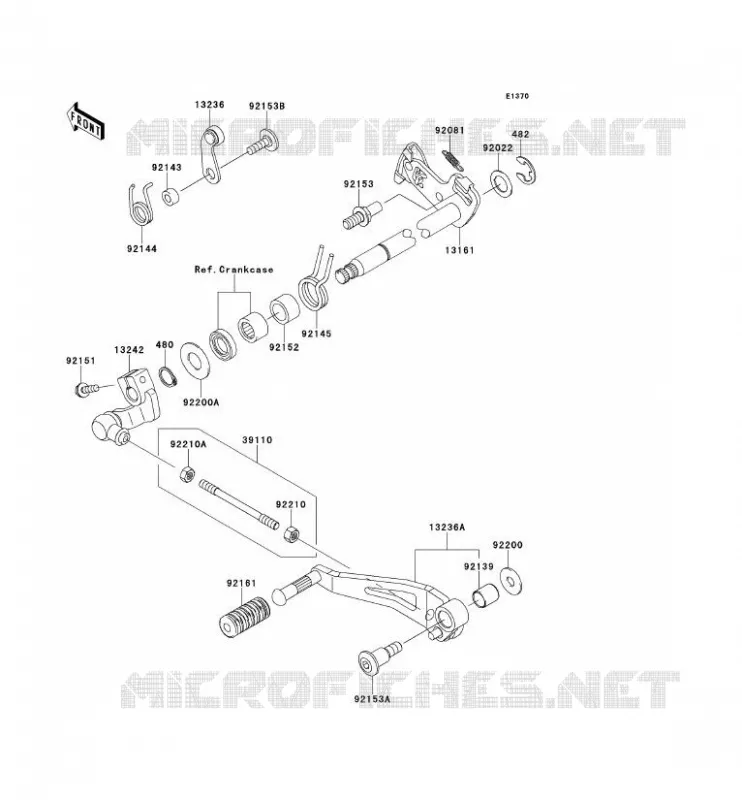 SELECTEUR Kawasaki MOTOS 1000 2012 VERSYS 1000  KLZ1000ACF