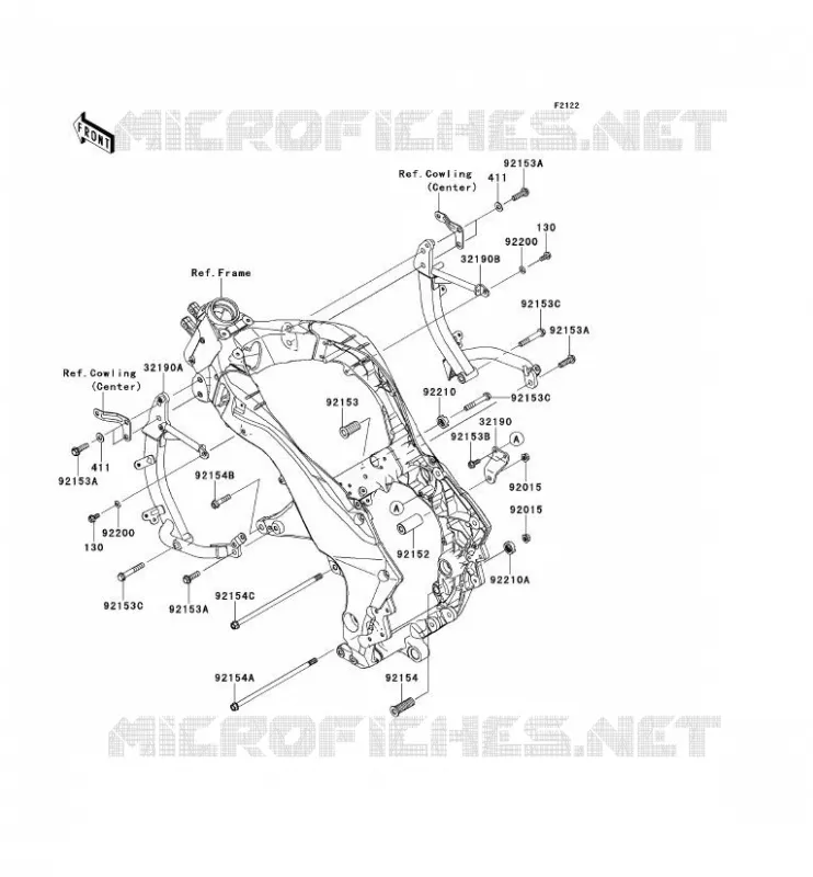 SUPPORT MOTEUR Kawasaki MOTOS 1000 2013 VERSYS 1000  KLZ1000ADF