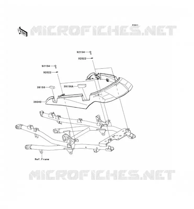 CACHE LAT&Eacute;RAL Kawasaki MOTOS 1000 2014 VERSYS 1000  KLZ1000AEF