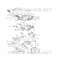 GARDE BOUE ARRI&Egrave;RE pour Kawasaki VERSYS 1000