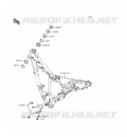 CH&Acirc;SSIS pour Kawasaki KMX125