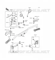 GUIDON pour Kawasaki KMX125