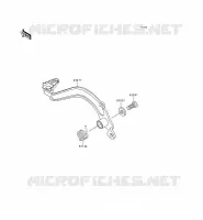 PEDALE DE FREIN pour Kawasaki KMX125
